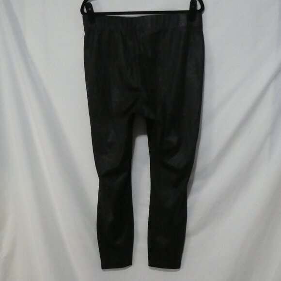 A - ADDITION ELLE | size 14-16 | Snakeskin Texture | Black High-Waist Leggings - Picture 2 of 16